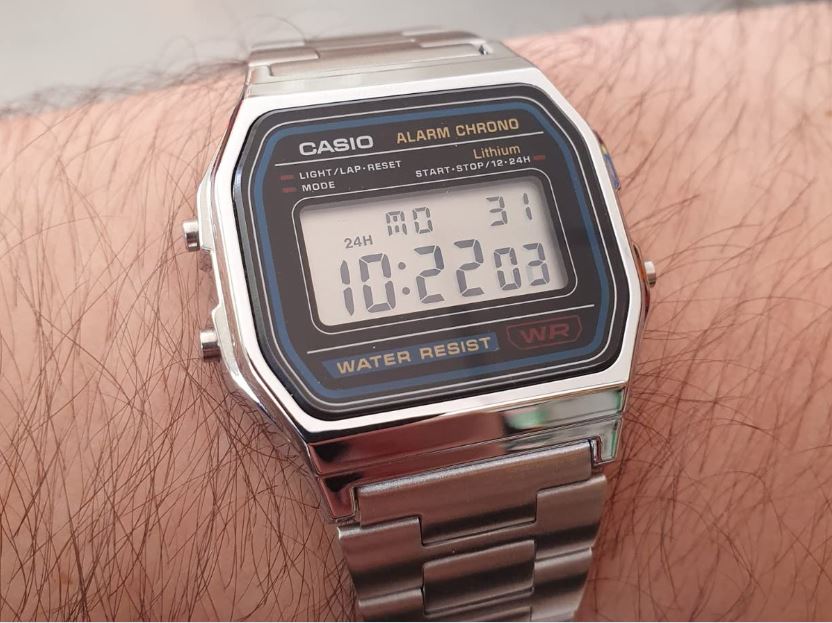 Casio Relógio digital masculino A158WA-1DF