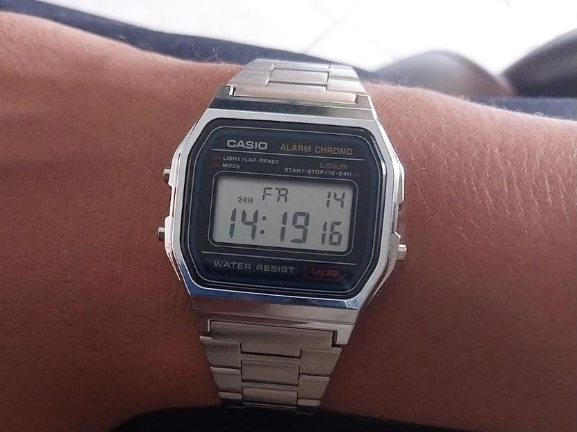 Casio Relógio digital masculino A158WA-1DF